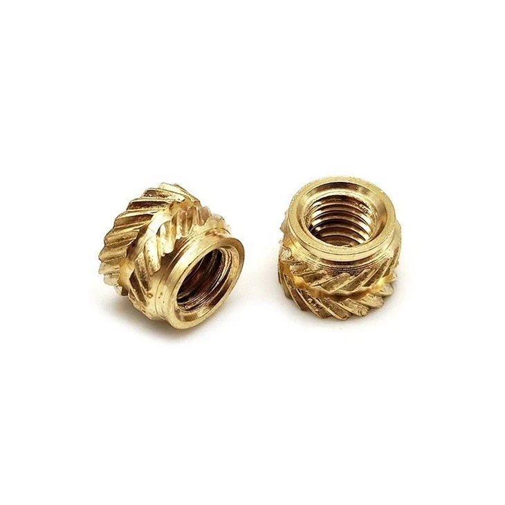 Custom Knurled Brass Threaded Inserts For Plastic Parts