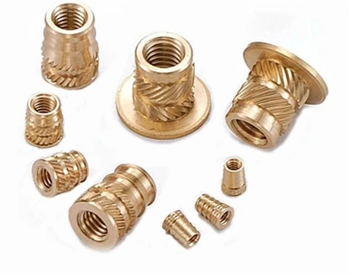 Customized Threaded Knurled Brass Insert Nut For Plastic And Wood