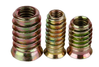 M4,M5, M6, M8, M10 Flat Head Furniture Nut Wood Insert Nut